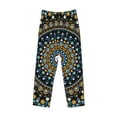 thumbnail image 6 of Uemuo Dot Mandala Pattern Men's Wide Leg Palazzo Lounge Pants with Pockets Light Weight Loose Comfy Casual Pajama Pants-, 6 of 9