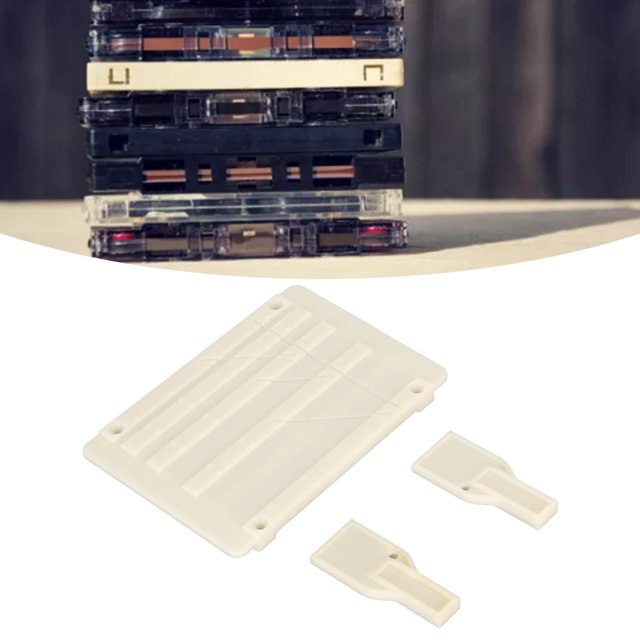 1/4 10 Inch Tape Splicing Set, Precise Size ABS Splicing Tape Roll Repair Kit Stable Cassette Tape Splicing Set For 1/4 1/2 Inch Tape