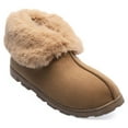 thumbnail image 3 of EUROPEAN SOFTEST Women's Fuzzy Memory Foam Slippers, Indoor Outdoor Faux Fur Booties House Shoes, 3 of 4
