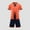 Orange, variant on NAISIBABY Boys Outfit Sets Size 7, Performance T-Shirt Basketball Shorts Quick-Dry Athletic Outfits White(5-13T)