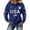 Blue#7035FF, variant on AHMOMEI Women's 250 Anniversary USA Shirt 1776-2026 USA 250th Anniversary Waffle Hoodie Patriotic Hoodies for Women