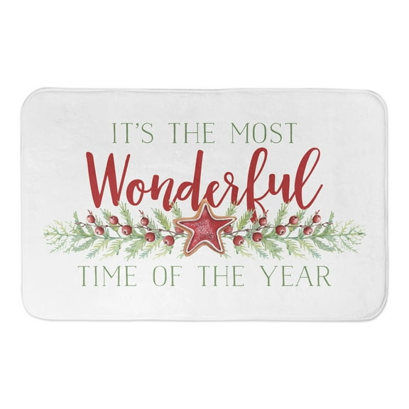 Creative Products The Most Wonderful Time of the Year 21 x 34 Bath Mat