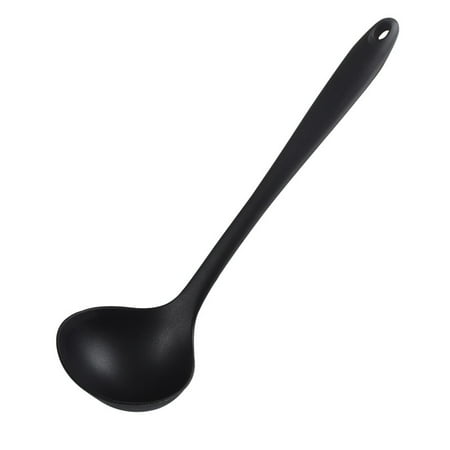 

Seamless Series Silicone Kitchen Soup Ladle – 600°F Heat-Resistant Serving and Rubber Cooking Spoon – Maximum Bowl Capacity
