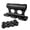Black, variant on CEORPER Road Bike Fork Mount with Adapters Car Roof Rack Support Bike Stand Holder