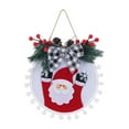 thumbnail image 5 of Christmas Ornament Hanging with Rope Lightweight Round Shape Xmas Decoration Decorative Plant Decor Cartoon Santa Claus Christmas Pendant for Christmas Party, 5 of 8