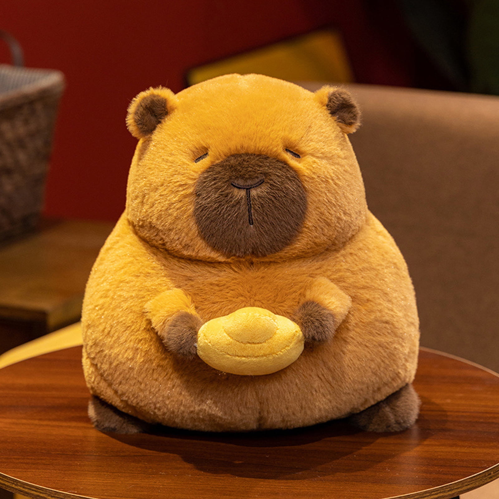 YIFAEUX Capybara Plush Doll Pillow Soft Kawaii Stuffed Animal Toy for Kids Adults Capybara Hugging Capybara Cuddly Rodents Doll Gift for Birthdays Valentines