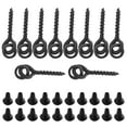 thumbnail image 1 of 10Pcs Bait Screws with 20pcs Oval Rings Carp Rig Ring Stops Carp Fishing Tackle Hook ScrewBlack, 1 of 9