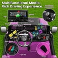 thumbnail image 3 of VIBESPARK 24 Volt Ride on Toys, 2-Seater Ride on Cars with Remote Control, 2WD/4WD Switchable Electric Car for Kids w/ Bluetooth, 800W Power Car Wheels, Music, MP3, Suspension, Pink, 3 of 9