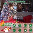 thumbnail image 3 of XURISEN 200FT 500 LED Christmas Lights, Green Wire String Lights Outdoor 8 Modes Memory Function Plug in Fairy Lights for House Christmas Tree Patio Wedding Garden Party Decor- Cool White, 3 of 7