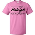 thumbnail image 3 of Inktastic From Raleigh North Carolina in Black Distressed Text T-Shirt, 3 of 5