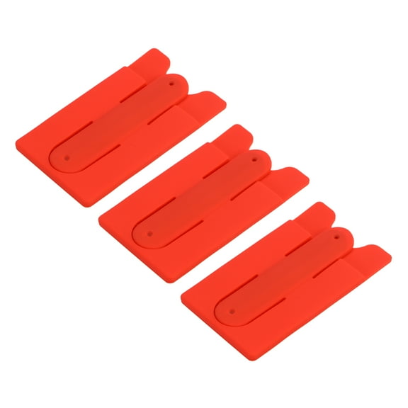 Red Universal Silicone Phone Holder with Kickstand for Most Smartphones like Fits