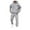 Light Gray, variant on LEKDFST Mens Tracksuit 2 Piece Sweatsuit Sets Casual Palm Graphic Hoodie Jogging Athletic Suits Black L