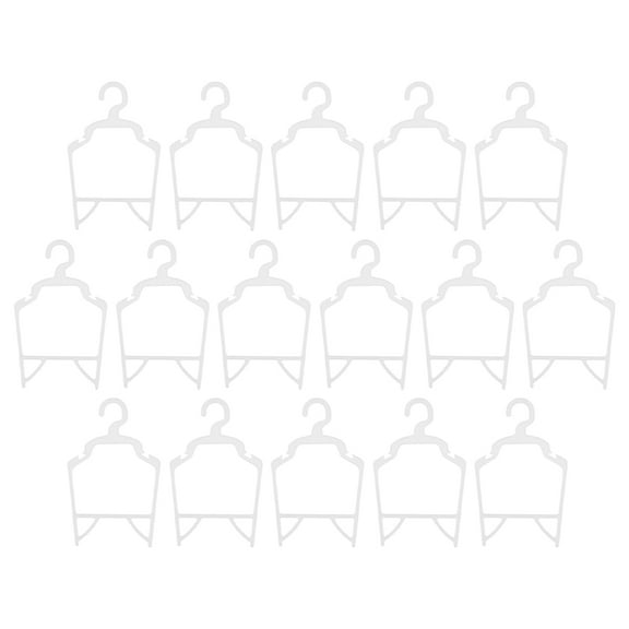 HOOWIFFY Durable White Plastic Hangers for Dog Clothes Simple and Reliable