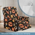 thumbnail image 3 of Kuiaobaty Pumpkin Flower Print Recliner Chair Cover that Stay in Place Mushroom Thick Reclining Sofa Slipcover Soft Recliner Couch Cover Reclining Slipcover with Side Pocket for Pets, 3 of 8