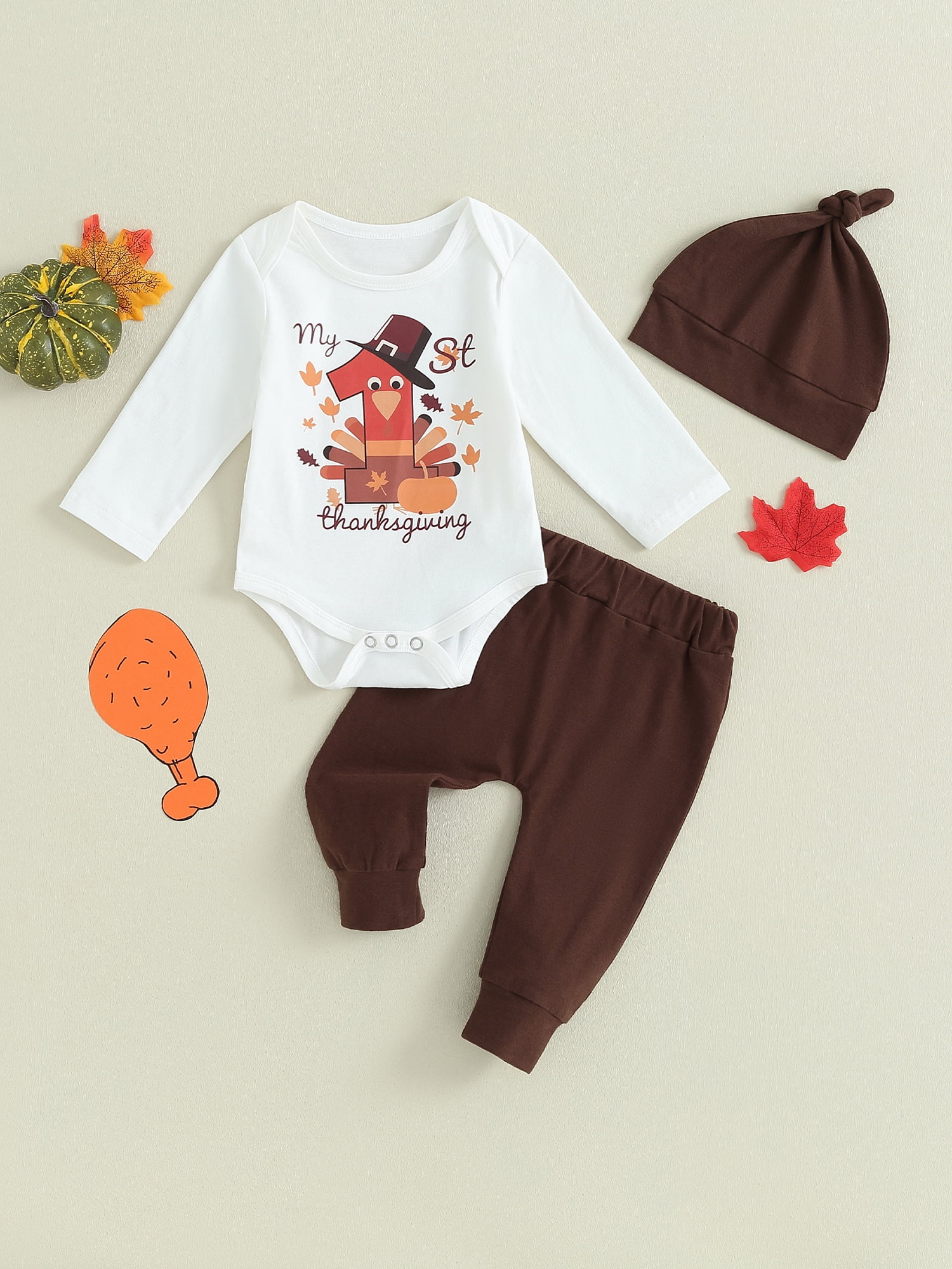 Baby thanksgiving top outfit walmart