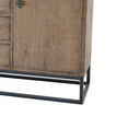 thumbnail image 4 of Wery Sideboard Cabinet Console, 2 Doors, Iron 65 Inch Natural Brown, 4 of 5