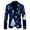 ZB Blue, variant on Xmyrz Jackets For Men Relaxed Fit Suit Jacket Christmas Button Up Long Sleeve Pocket Snowflake Men'S Coats Outerwear Jacket