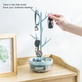 thumbnail image 3 of Jewelry Organizer Storage Rack Necklace Ring Key Stand Pendant Bracelet Rotatable Detachable Tower Tree, 3 of 20