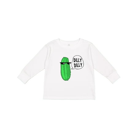 

Inktastic Dilly Dilly Chill Dill Boys or Girls Long Sleeve Toddler T-Shirt