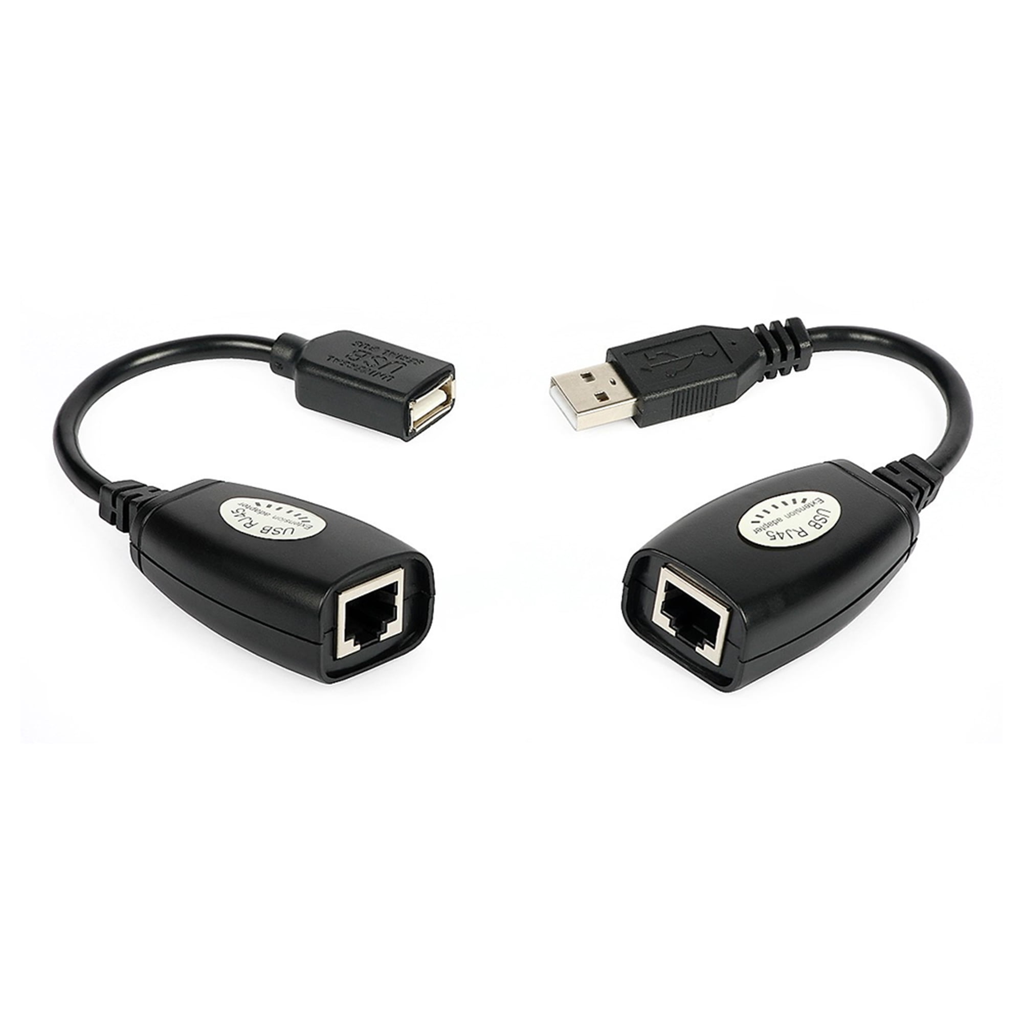 USB RJ45 Extension Adaptor, Extender up to 150ft, W/ Receiver & Sender