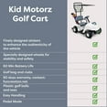 Kid Motorz Junior Pro Golf Cart Battery Powered Riding Toy White