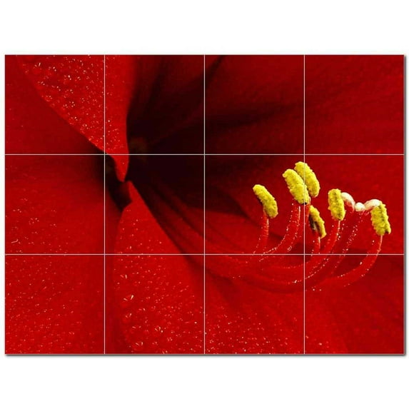 Flower Picture Ceramic Tile Mural Kitchen Backsplash Bathroom Shower 404942-L43