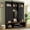 Black, variant on Mintazer 62.2"W Entryway Hall Tree with Coat Rack, Storage Bench & 3 Top Cubbies, Freestanding Shoe Cabinets for Hallway, Mudroom, Bedroom, Black