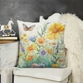 thumbnail image 2 of YINGXI Throw Pillow Covers Garden Flower Decorative Pillows for Couch Sofa Garden Patio Decor 24x24in, 2 of 5