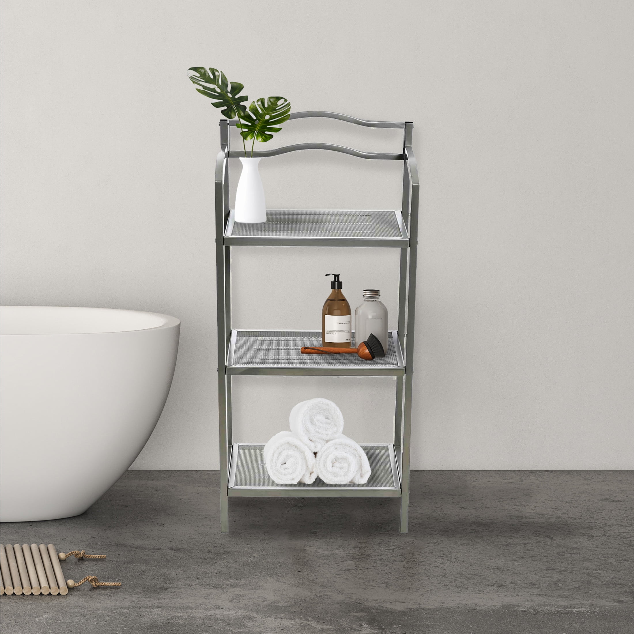 Over Toilet Storage, 3-Tier Metal Holder, Bathroom  Produktbild-Vorschau 4