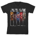 thumbnail image 5 of Justice League Movie Superhero Panels Boy's Black T-shirt-S, 5 of 7