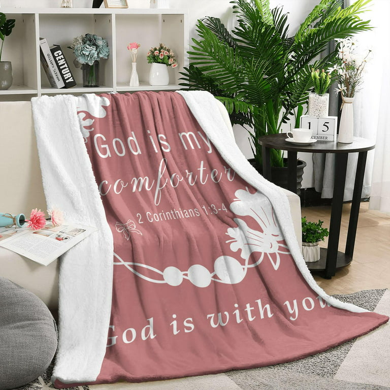 God Is My Comforter Blanket - Scripture Blanket with Healing
