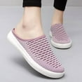 thumbnail image 5 of GUOBIOZIY Women's Slip-On Orthopedic Arch Support Backless Slippers Platform Sneakers,Breathable Knitted Mesh Soft Comfortable(Pink,8), 5 of 7