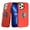 Red, variant on New Frontier Kickstand Back Cover Cell Phone Case for Apple iPhone 12, Red