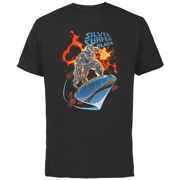Marvel Silver Surfer Black #1 Comic Cover - Short Sleeve Cotton T-Shirt for Adults - Customized-Black