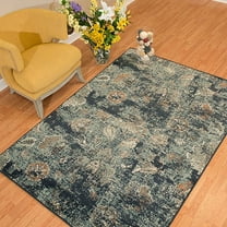United Weavers Amarna Via Vicoasa Distressed Blue Woven Olefin Area Rug or Runner