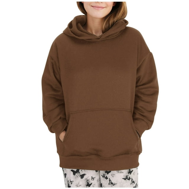 Timegard Oversized Hoodies for Women Drop Shoulder Sweatshirts Loose Comfy Pullover with Pockets Fall Winter