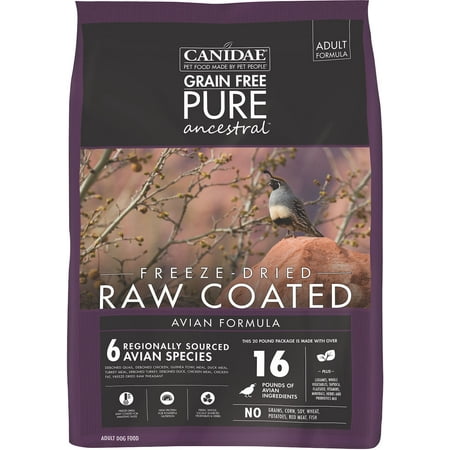 CANIDAE PURE ANCESTRAL RAW COATED AVIAN DRY FOOD