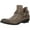 Taupe, variant on G.C. SHOES Womens Black Western Inspired Cushioned Buckle Accent Elisa Almond Toe Block Heel Slip On Booties 9