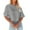 Grey, variant on Women's Crew Neck Cropped T Shirts Short Sleeve Loose Shoulder Crop Tee Tops Space Pack Women Solid Tee Women Active Wear Tops Long Sleeves Shirt Turtle Tees Blank Women Casual T Shirts Women Long