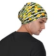 thumbnail image 4 of Naloa Orange and Lemon Soft Beanie Hat, Knit Beanie Daily Beanie in Fine Knit for Women Men Winter Travel, Outdoor, 4 of 7