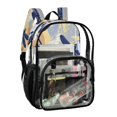 thumbnail image 2 of Ttyddzy Clear Backpack Heavy Duty PVC Transparent Backpack for College Workplace, Dragonfly, 2 of 8