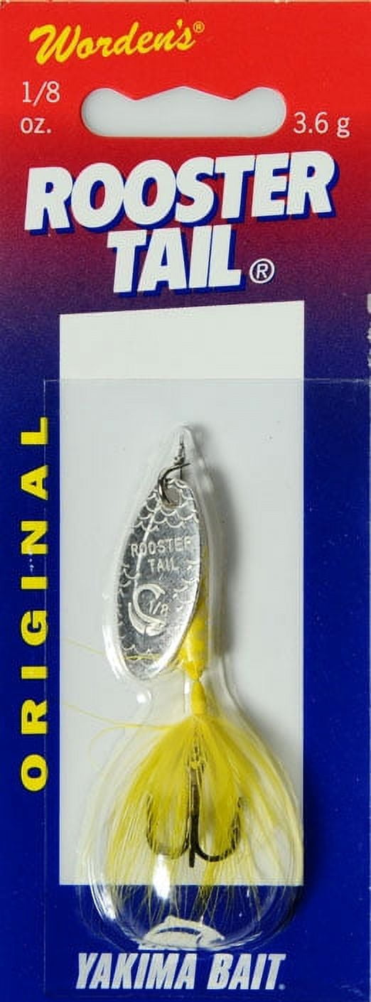 (2 pack) Yakima Bait Original Rooster Tail, Inline Spinnerbait Fishing Lure, 1/8 oz