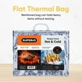 thumbnail image 3 of Superio Hot and Cold Insulated Bags for Food Delivery, Grocery Shopping Bags, Food Storage for Hot and Frozen Food for Travel, Disposable Cooler Bag, Reinforced Thermal Lunch Bag (10, 15.5"x13"), 3 of 8