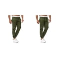 thumbnail image 3 of Pantalones de algodón para hombre Sonducket reemplazo informal elegante con múltiples bolsillos y cordón cintura media, 3 of 6