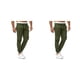 thumbnail image 1 of Minnieouse Pantalones de hombre de repuesto con estilo, multibolsillos, fáciles de combinar, con cordón, cintura media, para viajes de oficina, Verde XXXL 2piezas, 1 of 6
