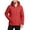 Red, variant on Men Softshell Jacket Hooded Regular Fit Fleece Lined Water Resistant Fabric Chest Pocket Side Zip Pockets Adjustable Cuffs For Hiking Wear