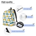 thumbnail image 3 of Yiaed Funny Boats Print Print Laptop Backpack Travel Canvas Backpack Vintage Aesthetic Backpack for School Knapsack Backpack Backpack for School-Small, 3 of 5