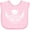 AD-Pink, variant on Inktastic Grad Squad with Graduation Cap and Wings Boys or Girls Baby Bib