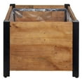 thumbnail image 2 of Grapevine 17.2 Inch Wooden Square Urban Raised Garden Planter Box w/ Liner, 2 of 11
