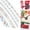 #001, variant on Christmas Grosgrain Ribbon,35.8 Inch Ribbon 5 Rolls Totally 5 Yards Holiday Red White and Green Metallic Glitter Fabric Ribbon Set with Merry Christmas Patterns Perfect for Gift Wrapping,Craft(#001)